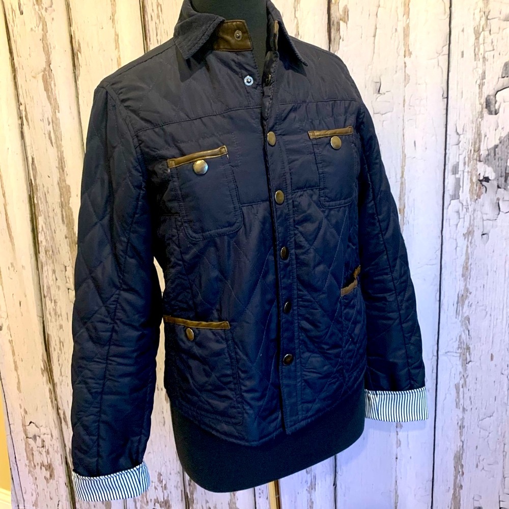 Lightweight Navy Blue Quilted Jacket